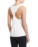 Canto Round-Neck Racerback Top, White