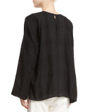 Shadow Plaid Drapey Easy Top