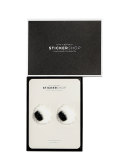 Eyes Mink Sticker for Handbag, White