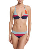 Marguerite Colorblock Halter Swim Top