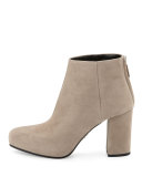 Suede 85mm Ankle Boot, Clay (Agrilla)