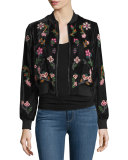 Lonnie Embellished Bomber Jacket