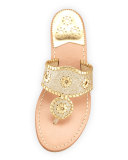 Sparkle Thong Sandal, Gold