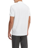 Pique Polo Shirt, White