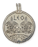 Leo Carved Zodiac Pendant