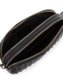 Studded Oval Crossbody Clutch Bag