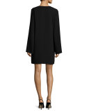 Ulyssa Admiral Crepe V-Neck Shift Dress