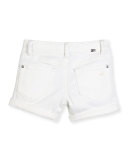 Piper Cuffed Denim Shorts, Griffon, Size 7-16