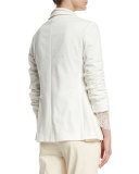 Double-Layer Jacket W/Paillettes, Vanilla
