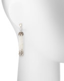 Vitality Diamond & Moonstone Tassel Earrings