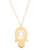 Paola Cutout Hamsa Pendant Necklace