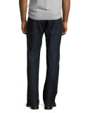 Austyn Relaxed Straight-Leg Denim Jeans, Downtown Dark
