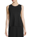 High-Neck Lightweight Jersey Tank 