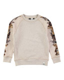 Mio Melange Totem Sweatshirt, Tan, Size 4-12