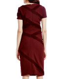 Marielle Short-Sleeve Sheath Dress 