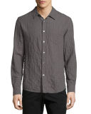 Crinkled Pocket Sport Shirt