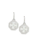 Bespoke Princess-Cut Diamond Octagon Earrings