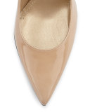 Heist Patent Leather 90mm Pump, Adobe