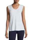 Sleeveless Scoop-Neck Tee