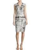 Jillesa Floral-Printed Sleeveless Dress, Multi