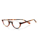 Vice Chair Round Semi-Rimless Readers, Tortoise