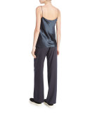 Satin Camisole, Navy