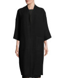 Fisher Project Lightweight Boiled Wool Coat, Black
