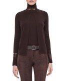 Massai-Cuff One-Button Cardigan, Date