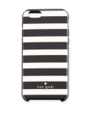 metallic striped iPhone 6/6s case, black/cream
