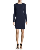 Cashmere Crewneck Sweater Dress