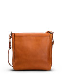 North/South Leather Messenger Bag