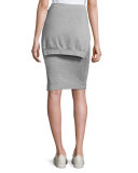 Beam Seas Tie-Front Sweater-Knit Skirt