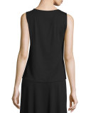 High-Neck Lightweight Jersey Tank 