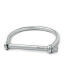 Men's Silver Screw Cuff Bracelet