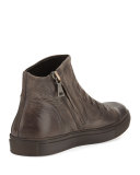 Reed Ghosted Leather High-Top Sneakers
