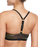 Afterglow 2-in-1 Mesh Tankini & Racerback Swim Top, Black