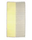 Wool/Silk Ikat Scarf w/ Pom-Poms 
