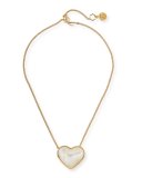 Amore Pearlescent Heart Pendant Necklace