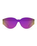 Tuttolente Drew Mama Iridescent Oval Sunglasses, Pink