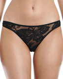 Madame Butterfly Brazilian Bikini Briefs, Black