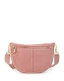 Scott Small Moon Suede Saddle Bag, Rose