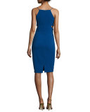 Sleeveless V-Neck Cutout Sheath Dress