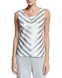Chevron Sequined Shell, Petite  