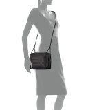 Intrecciato Double-Compartment Bag, New Light Gray