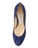 Billie Suede 85mm Pump, Navy