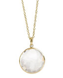 18k Gold Rock Candy Lollipop Pendant Necklace