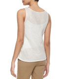 GOLD BRUSH MESH BIAS TANK