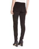 Mathias Corduroy Cropped Pants, Caviar Black