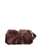 Baguette Multi-Wave Leather Bag, Bordeaux