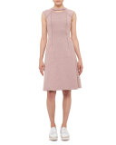 Keyhole Sleeveless A-Line Dress